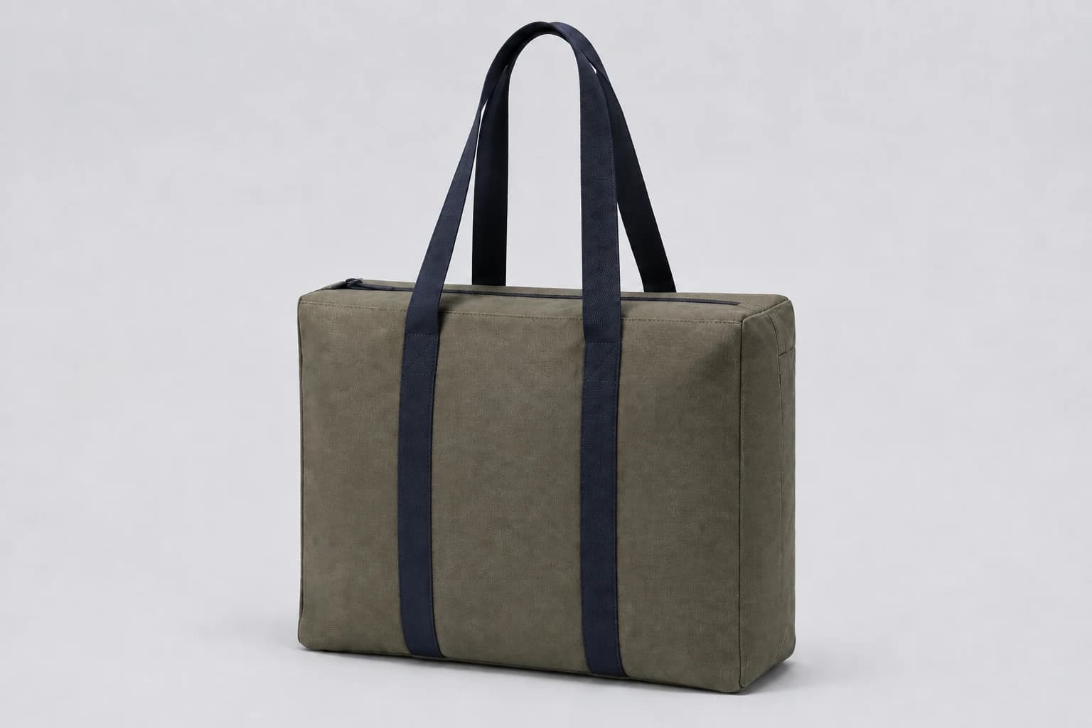 Concept original de sac de travail olive à anses marine